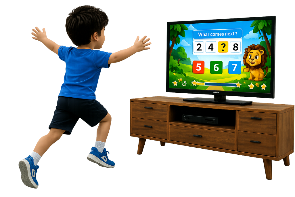 Child actively learning with Eduzo